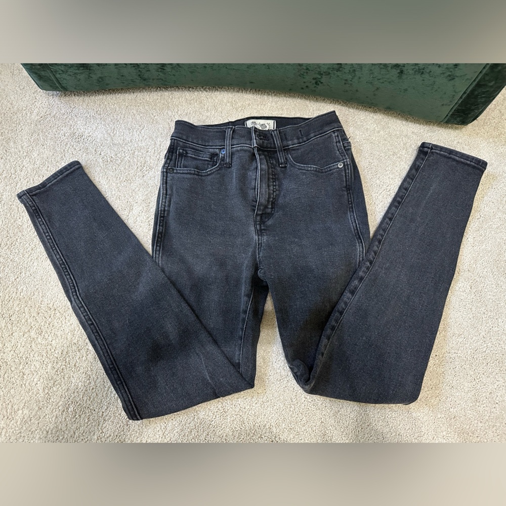 Madewell women’s 10” inch high rise skinny jeans black size 26